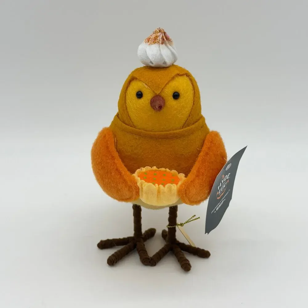 Target Featherly Friends Pumpkin Pie Bird WHIP Fall Thanksgiving Harvest NWT